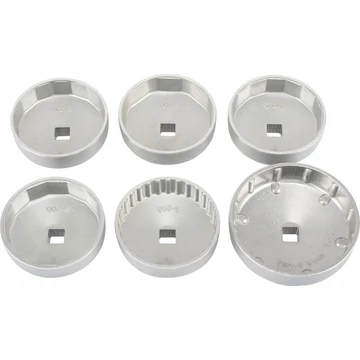 Condor  Olajszűrő leszedő kupak készlet,6db-os,aluminium csatlakozás:1/2" / 27mm 6 lap