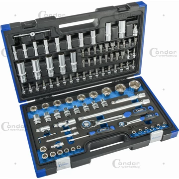 Condor  Dugókulcs készlet 1/4"+1/2" 98db-os