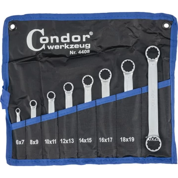 Condor Csillagkulcs készlet 6-22mm egyenes 8db-os