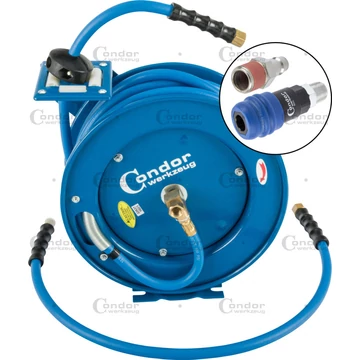 Condor  DL tömlő ø10mm x 15m, automata. Roll-up, 2 fokozatú kuplung