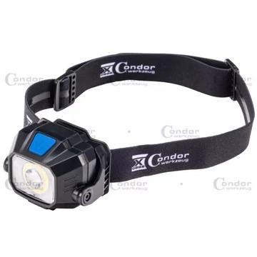 Condor  Akkus_fejlámpa,_vezeték_nélküli_töltés,_COB_LED