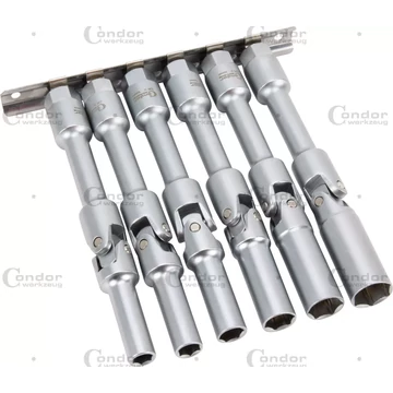 Condor  Izzítógyertya dugókulcs, 6 db, 3/8 ", 150 mm, SW8-16