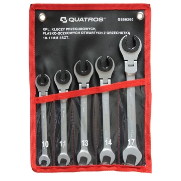 Racsnis fékcsőkulcs készlet 5r. 10-17mm