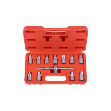 Olajleeresztő csavar kulcskészlet 12 részes 3/8"
