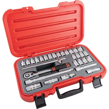 Kennedy METRIKUS/AF DUGÓKULCS KÉSZLET 1/2" MEGHAJTÓVAL (30 DB-OS)