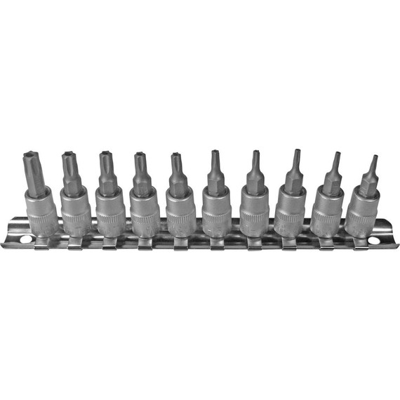 Condor Torx készlet 1/4" T7-40 10db-os furatos
