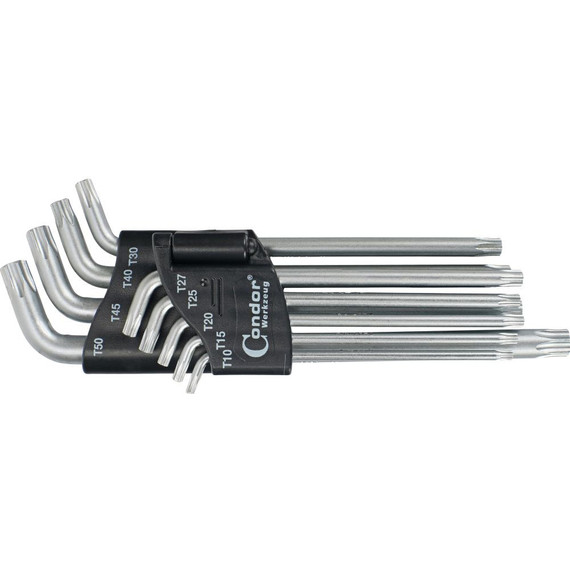 Condor Torx készlet extra rövid T10-50 9db-os