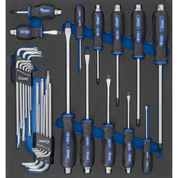 Condor Üthető csavarhúzó+imbusz+torx klt 30db-os