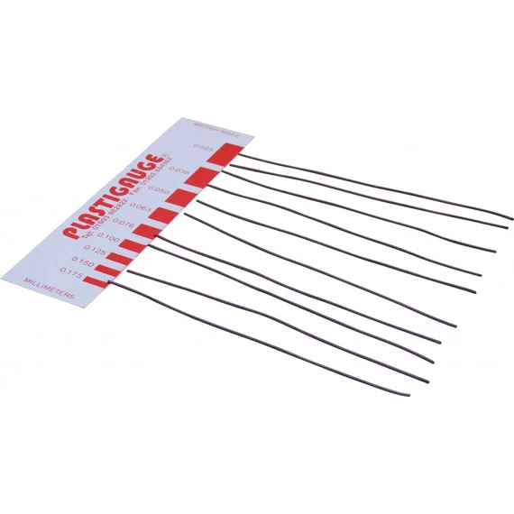 Csapágyhézagoló (hézagmérő) Plastigauge  Fekete 5 db 0.750-1.750mm