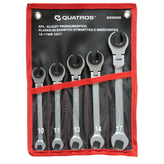 Racsnis fékcsőkulcs készlet 5r. 10-17mm